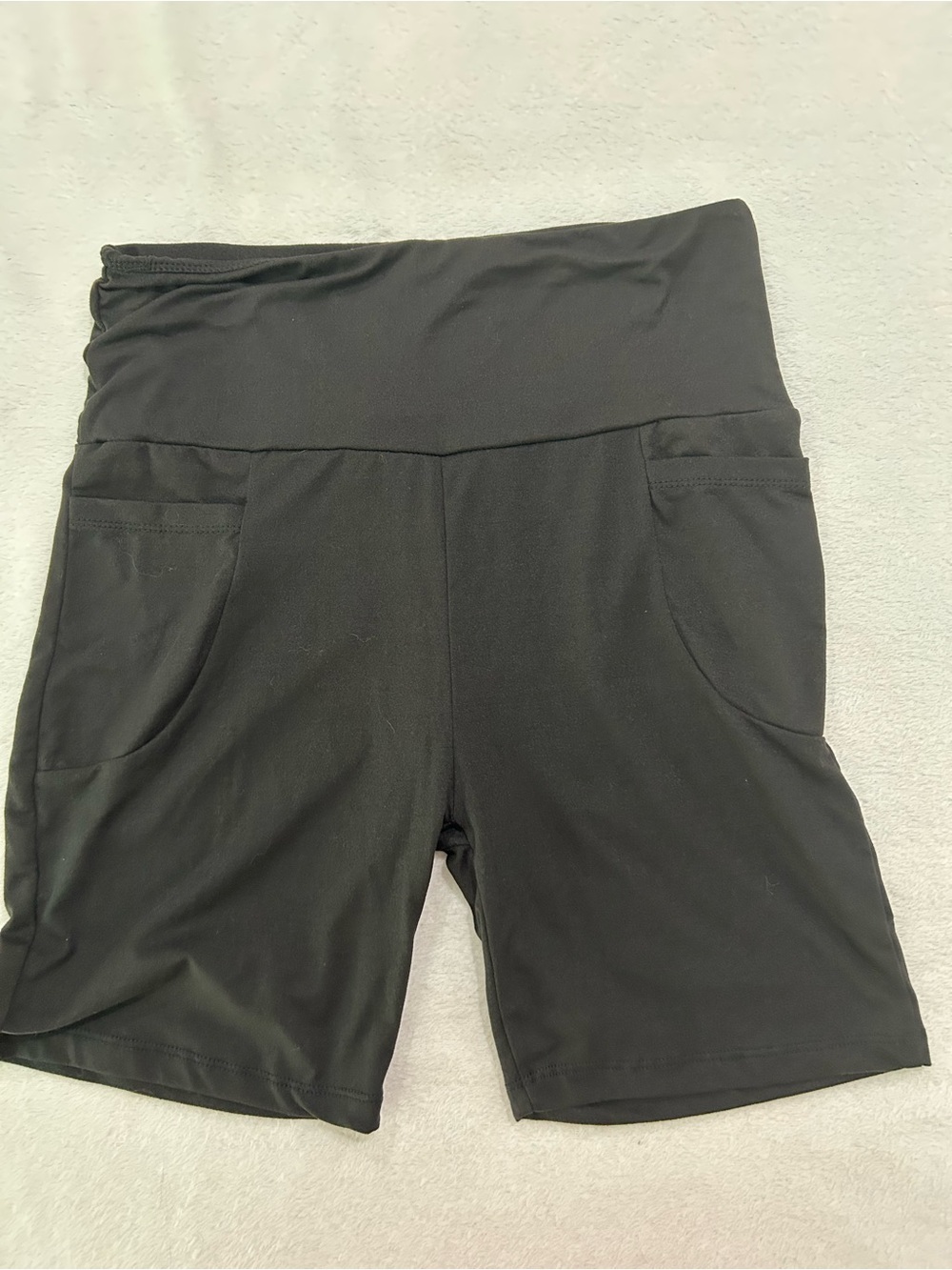 Women’s Size L Fitness Bike Shorts Soft Stretch Polyester Spandex Workout Yoga